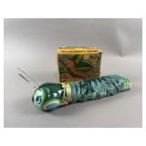 1950ï¿½s Daiya Green Caterpillar Tin Toy