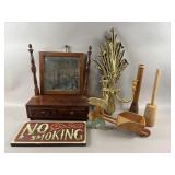 Tabletop Dresser, Wall Sconce & More Vtg Items