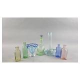 Vintage Glowing Decanter and More Glassware