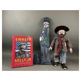 Porcelain Hobo Clown Doll and More