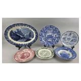Souvenir Plates Transferware
