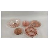 Depression Glass Plates, Serving Bowls and More
