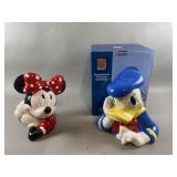 Minnie Mouse & Donald Duck Cookie Jars