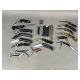Pocket Knives and Swiss Army Style Knives Lot