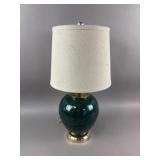 Green Crackle Ceramic Table Lamp