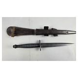 Fairbairn-Sykes Commando Dagger with Sheath