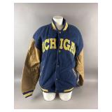 Vtg Wolverines Wool & Leather Varsity Jacket