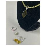Sterling Silver Jewelry Set, Ring & Pendant