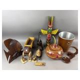 Assorted Hand Carved Wood Items