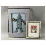Framed/Signed Mixed-media Textile Art Piece/More