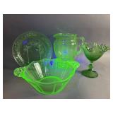 Vtg Uranium Glass