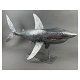 Sand Cast Aluminum Shark Tabletop Display
