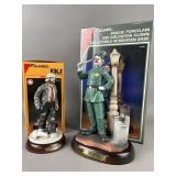 Vintage Two Flambro Porcelain Figures W/Bases