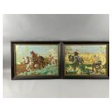 Vintage Framed Needlepoint Pictures