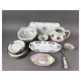 Various Vtg Porcelain Floral Tableware