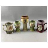 Vtg MI Renaissance Festival's Stoneware Mugs