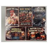 Collection of Decorative Metal Signs