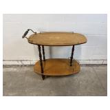 Vtg Italian Two-Tier Bar Cart