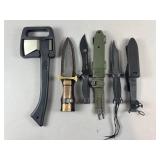 Gerber Sport Axe, Celtic Fighting Knife & More