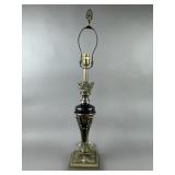 Art Nouveau Table Lamp Oil Slick Style Iridescence