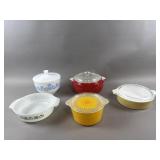 Vtg Pyrex Sunflower Casserole Dish & More