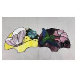 Half Fan Style Stained Glass Pieces