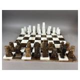 Hand Carved Chess Set and Board