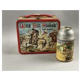 Vtg Wild Bill Hickok and Jingles Metal Lunchbox