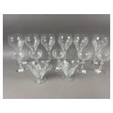 Vtg Crystal Glasses & Sugar Bowls