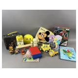 Vtg Mickey Mouse Radio, Tinker Bell & More