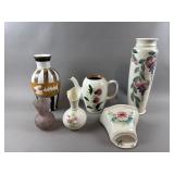 Vintage Floral Vases, Wall Hanging Planter & More