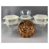 Vtg CorningWare Casserole Dishes & More