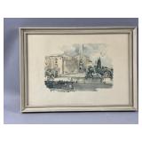 Framed/Signed Watercolor Art by Aldo Raimondi
