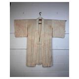 Antique Silk Japanese Kimono Short Robe