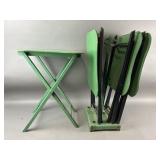 Vintage Woodcraft Hostette Style Folding TV Tables