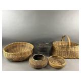 Wicker Baskets Lot