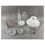 Vtg Cut Glass, Painted Mugs, Shot Glasses & More