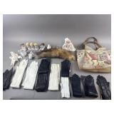 Vintage Western Leather Purse, Gloves & More