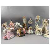 Sandra Kuck, Lenox, & More Glass & Resin Figures
