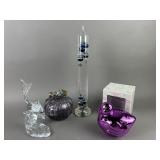 Galileo Thermometer, Mercury Glass Duck, Crystal
