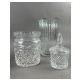 Waterford "Glandore" Crystal Biscuit Barrel & More