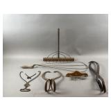 Antique Iron Ice Block Tongs, Rug Beater & More
