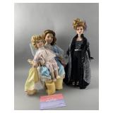 Vtg W. Tung & G. Vanderbilt Porcelain Dolls