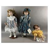 Porcelain Dolls - Sunflower, Melissa & Sweet Pea