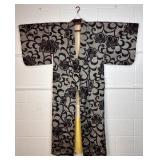 Ikat Silk Authentic Vintage Japanese Kimono