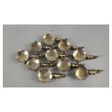 Vintage Metal Flower Spoon Holders