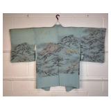 Stunning Scenic Antique Japanese Silk Haori Jacket