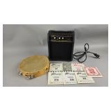 Tambourine, Maestro Amp, and Guitar Strings