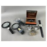 Vtg. Timex Marlin & Lucian Piccard Watches & More