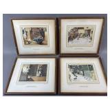 Vtg Framed Pictures From Pickwick By Cecil Aldin